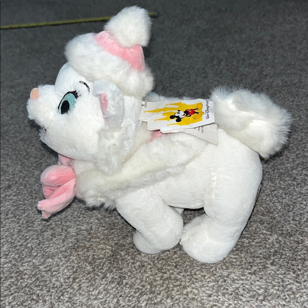 Vintage Disney Parks Aristocats Marie Christmas Plush Stuffed Animal New - Picture 2 of 10